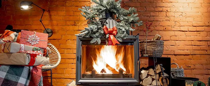 Travis Industries Linear Gas Fireplace Installation in Mission, Texas