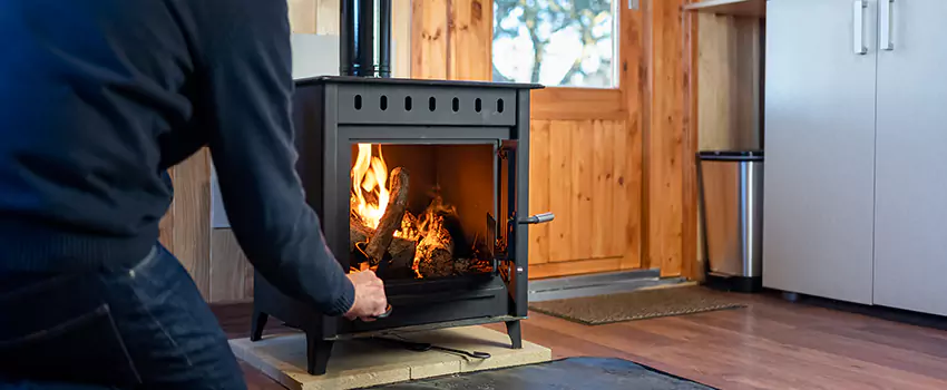 Open Hearth Wood Fireplace Installation in Mission, TX