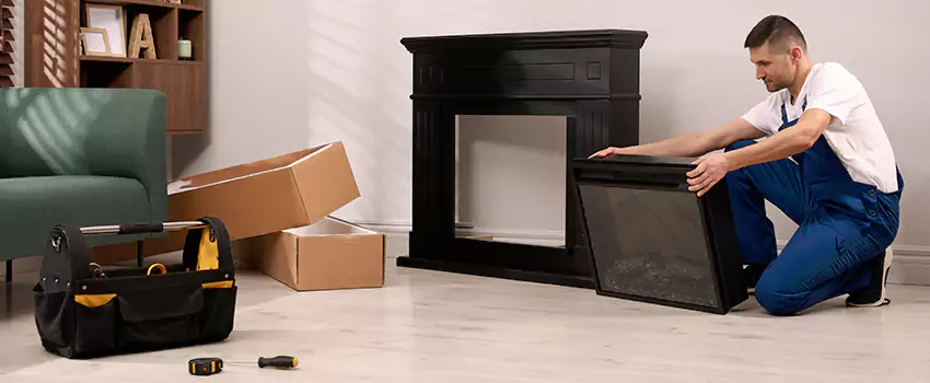 Old Rusted Metal Fireplace Repair And Replacement in Mission, TX