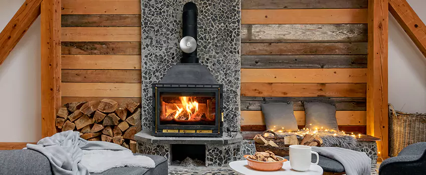 Thelin Hearth Products Direct Vent Gas Stove Fireplace Inspection in Mission, Texas